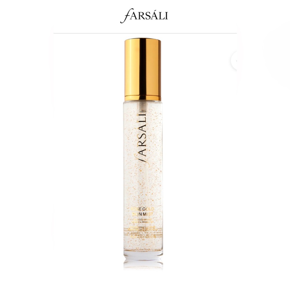 *** Farsali Rose Gold Skin spray *** 24k Gold infused hydrate , prime BNIB